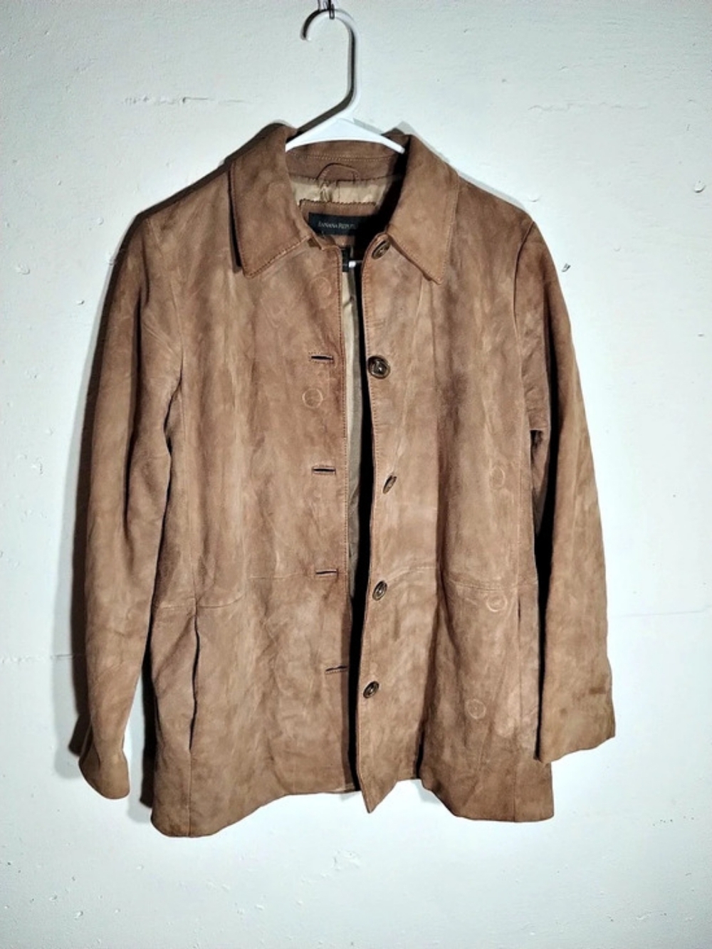 Banana Republic Brown Suede Shirt Jacket